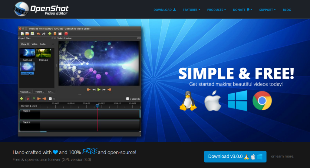 OpenShot | Best free video editing apps and softwares