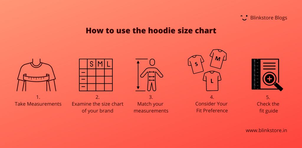 Hoodie Size chart guide | Hoodie size chart