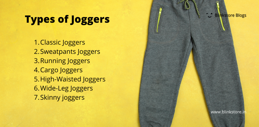 Types of Joggers | Joggers Size Chart