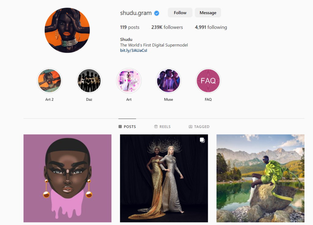 Shudu Instagram Profile | Meta Influencers