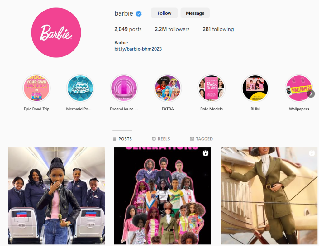 Barbie Instagram Profile | Meta Influencers