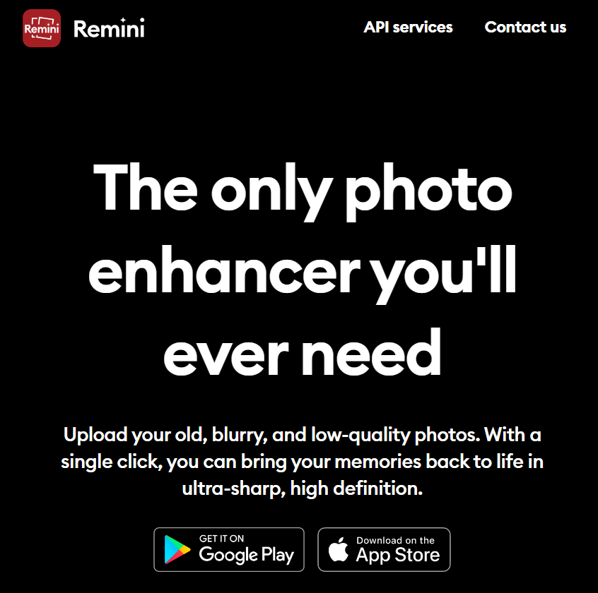 Remini - AI Photo Enhancer | AI Tools 2023